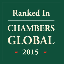 Ranked in Chambers Global 2015